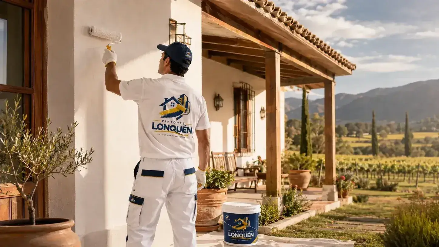 Vivienda de la zona de Lonquén con superficies exteriores expuestas al clima