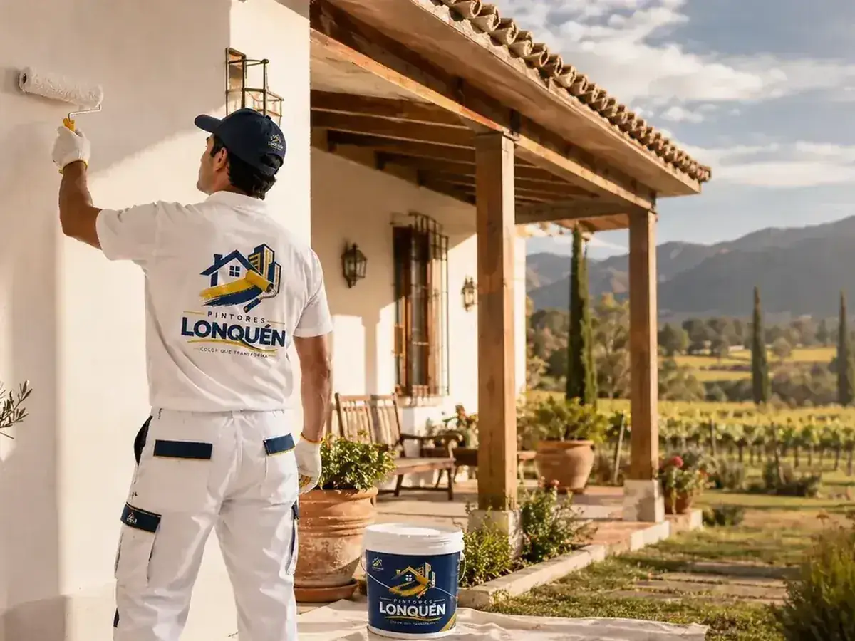 Vivienda de la zona de Lonquén con superficies exteriores expuestas al clima