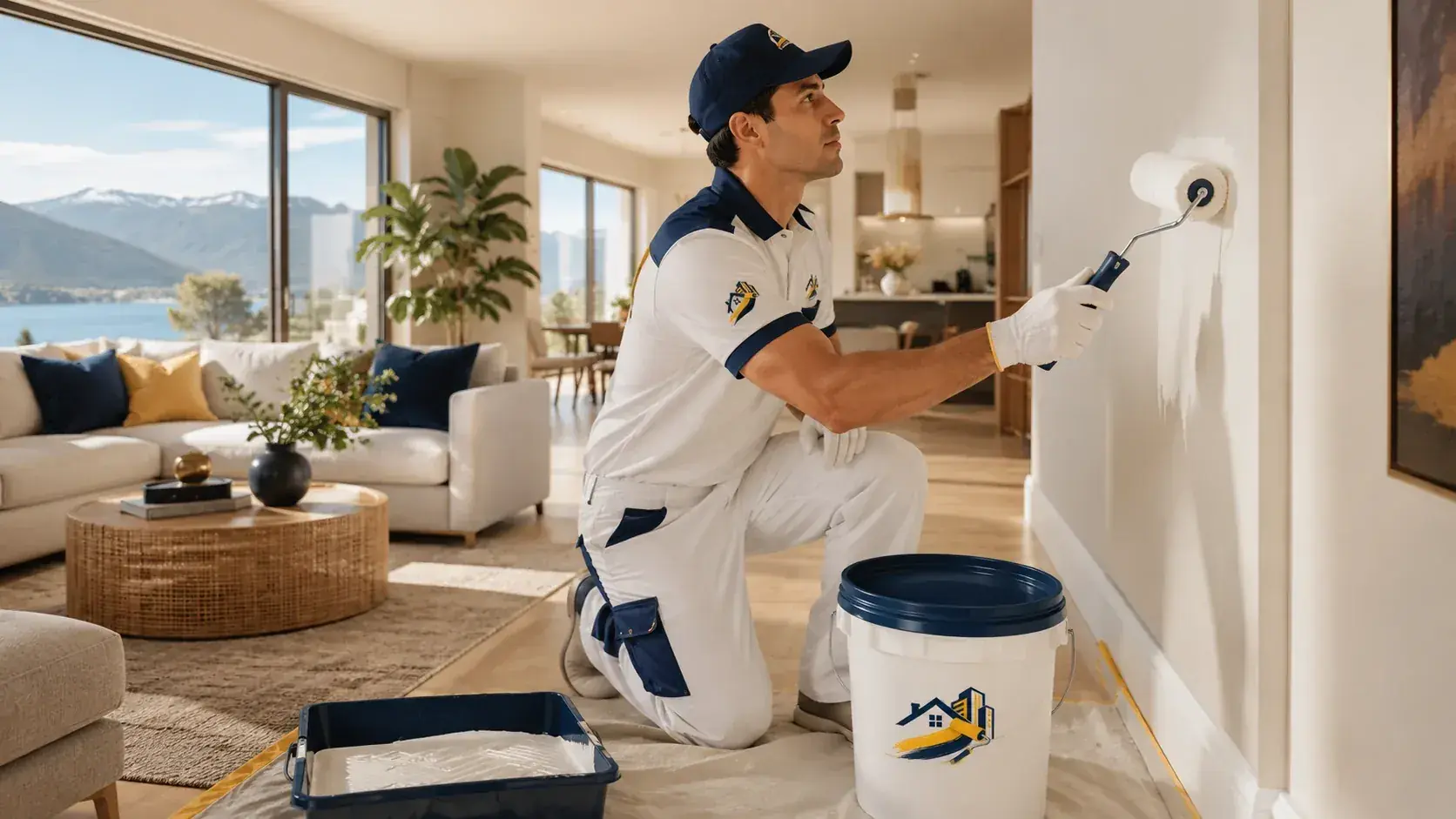 Referencia visual de una casa con renovación de pintura